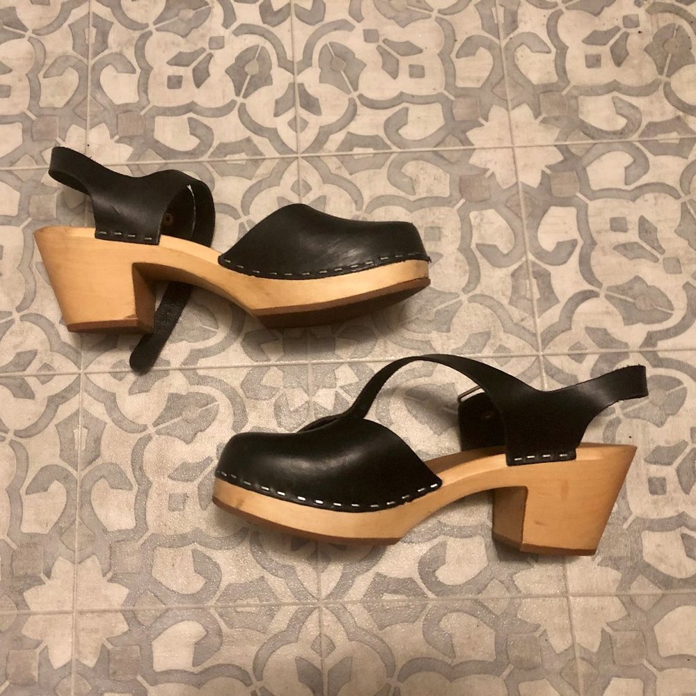 Swedish Hasbeens - Krillan Mary Jane Clogs